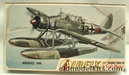 Airfix 1/72 Arado Ar-196 German Floatplane Craftmaster Issue, 1209-50 plastic model kit